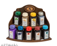 Display 9 ink bottles 50cc with scented ink, assorted colors