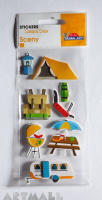 3D Stickers "Camping"