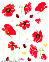 Stickers "Red Poppy"