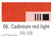 EXTRA Oil paint , Cadmium red light, 20 ml