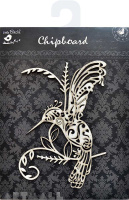 Chipboard - Bird Flourish 1pc