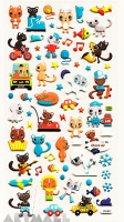 Stickers "Cats on holidays"