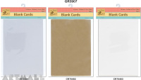 Blank Cards pack of 10 pcs, 10.5x14.8 cm, 3 types assorted colours