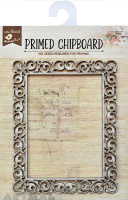 Chipboard Ornate Rectangle Frame 1pc