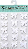 Pearl Butterfly White 15 Pc
