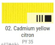 EXTRA Oil paint , Cadmium yellow citron, 20 ml