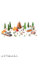 Camping, size: 50 x 35 x 15 cm