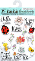 Water Color Sticker Collection "Flower & Bugs" 20Pcs