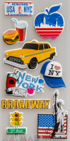 3D Stickers "New York"