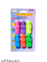 2501- Fluorescent color marker pen 6 pcs