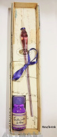 Glass pen in gift box with ink 10 cc