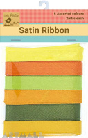 Satin Ribbon12 mm Citrus 12mtr