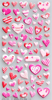 Stickers "Pink Hearts"