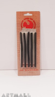 Set of drawing coal in blister, 5pcs