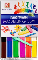 Modelling clay "Classic" 12 colors, 240gr