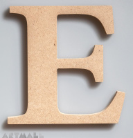 Wooden Letter "E"