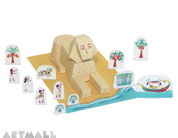 Sphinx Paper Toy, size: 24 x 16 x 10 cm