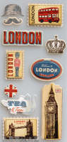 3D Stickers "Old London"