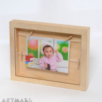 Wooden frame for pictures