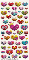 Stickers "Colorful Hearts"