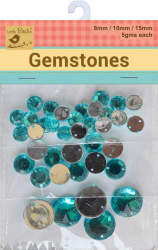 Gem Stones 8,12,20mm 5gms Each Blue