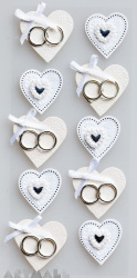 3D Stickers "Wedding Rings"