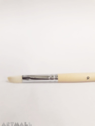 Synthetic brush/flat bristles long handle No.10