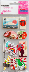3D Stickers "Japan"