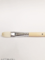 Synthetic brush/flat bristles long handle No.16