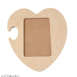 Wooden frame for pictures - hearts puzzle.