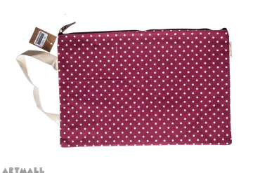 Fabric zipper case-asst. size: 34x23 cm
