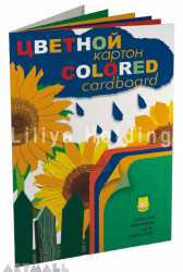 Colored cardboard set "Sunflowers"