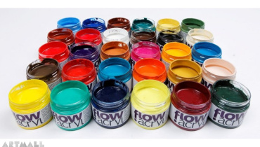 Acrylic paint FLOW 50 ml №20 Phthalo Green