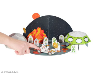 Space Paper Toy, size: 48 x 32 x 12 cm
