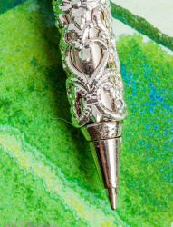 Set quill with decorated handle w/Swarovski star