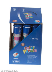 830043- 12 color pencils in cylinder (dis12)