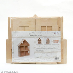 3D wooden puzzle - dollhouse